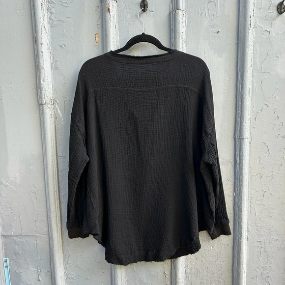 7 for all man kind Gauzy Pullover blouse, Small (fits very large) - Picture 3 of 10